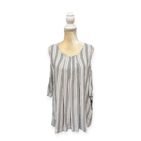 Max Studio Tops - Max Studio Specialty Products MSSP Marguerite Top Size XL Blouse Cold Shoulder